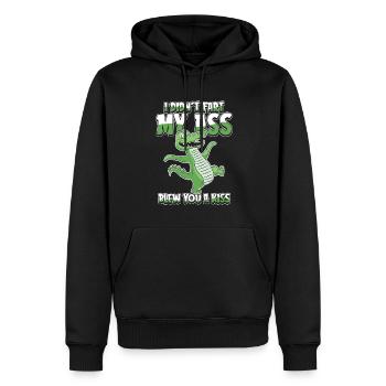 Krokodil Alligator - Männer Premium Bio Hoodie - Schwarz - Vorne - Nico (187cm)