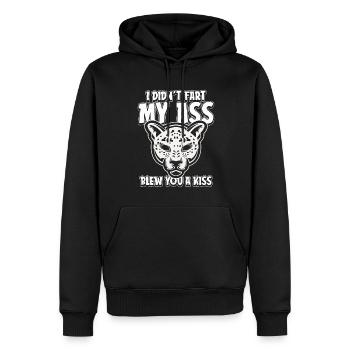 Jaguar Fun Je n’ai pas pété mes fesses t’a soufflé un baiser - Sweat à capuche Premium bio Homme - noir - Devant - Nico (187cm)