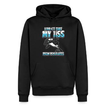 Orca Wal Schwertwal - Männer Premium Bio Hoodie - Schwarz - Vorne - Nico (187cm)