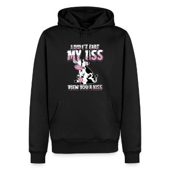 Kuh Landwirt Viehzucht - Männer Premium Bio Hoodie - Schwarz - Vorne - Nico (187cm)