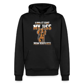 Deutsche Dogge - Männer Premium Bio Hoodie - Schwarz - Vorne - Nico (187cm)