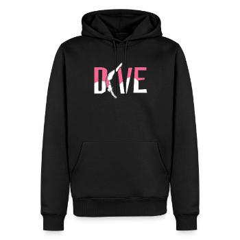 Turmspringen Turmspringer Mädchen - Männer Premium Bio Hoodie - Schwarz - Vorne - Nico (187cm)