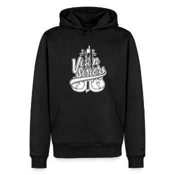 Violine Geige Schwestern - Männer Premium Bio Hoodie - Schwarz - Vorne - Nico (187cm)