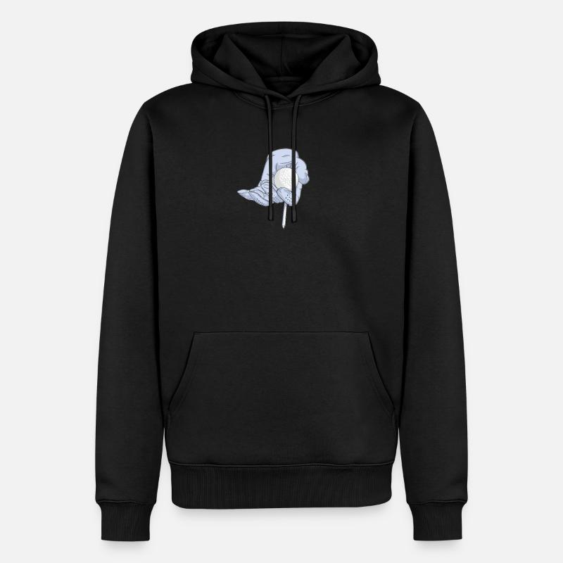 Golf Golfer Golfen - Männer Premium Bio Hoodie - Schwarz