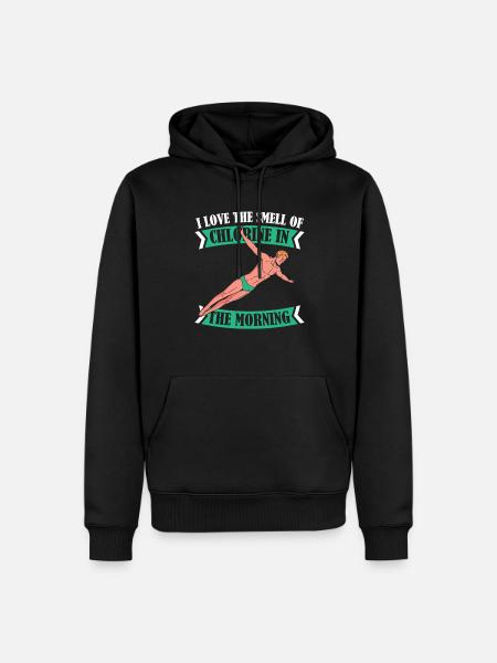 Plongeurs Chlore - Sweat à capuche Premium bio Homme - noir