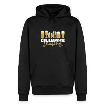Bière artisanale Bière artisanale Bière drôle - Sweat à capuche Premium bio Homme - noir - Devant - Nico (187cm)