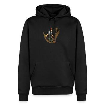 Baumpfleger Baumkletterer Arborist Baumklettern - Männer Premium Bio Hoodie - Schwarz - Vorne - Nico (187cm)