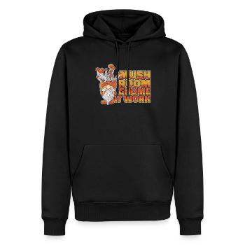 Cueilleurs de champignons Champignons Nain de champignons - Sweat à capuche Premium bio Homme - noir - Devant - Nico (187cm)