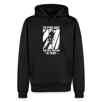 Maler Lackierer Am Besten - Männer Premium Bio Hoodie - Schwarz - Vorne - Nico (187cm)