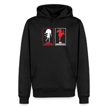 Taekwondo Père Taekwondo - Sweat à capuche Premium bio Homme - noir - Devant - Nico (187cm)