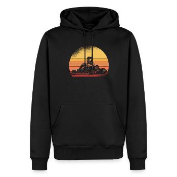 Go Kart Kartfahren Kartfahrer - Männer Premium Bio Hoodie - Schwarz - Vorne - Nico (187cm)