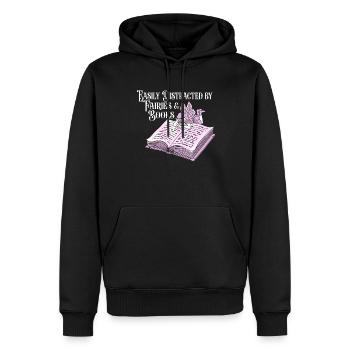 Book Bookworm Bookworm Fairy Book Fairy - Sweat à capuche Premium bio Homme - noir - Devant - Nico (187cm)