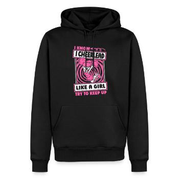 Cheerleader Cheerleading Mädchen - Männer Premium Bio Hoodie - Schwarz - Vorne - Nico (187cm)