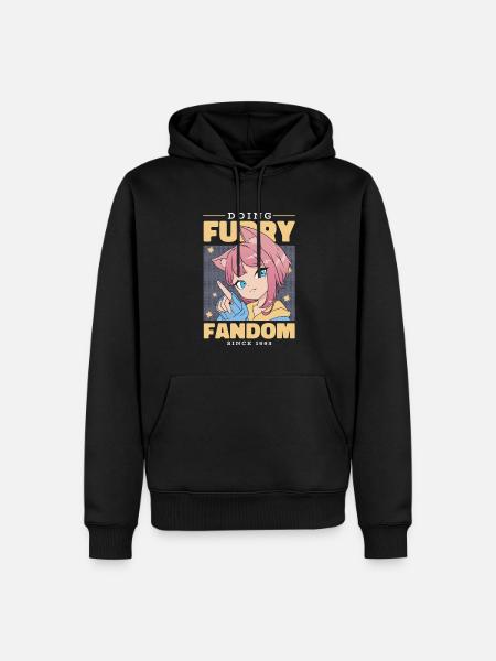 Furry Fandom Fursuits Funny - Men’s Premium Organic Hoodie - black