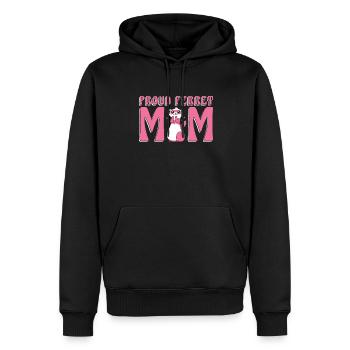 Frettchen Iltis Mutter - Männer Premium Bio Hoodie - Schwarz - Vorne - Nico (187cm)