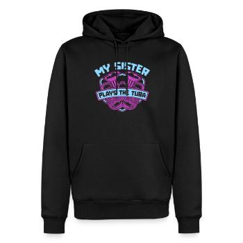 Fanfarenzug Tuba Schwester - Männer Premium Bio Hoodie - Schwarz - Vorne - Nico (187cm)