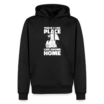 Champignons cueilleurs de champignons Drôle de nain de champignons - Sweat à capuche Premium bio Homme - noir - Devant - Nico (187cm)
