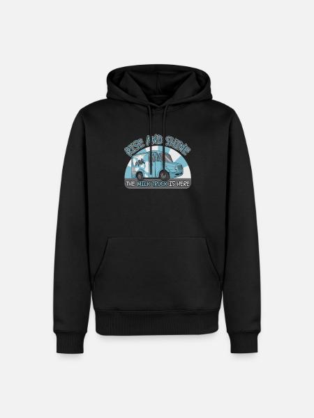 Cow Milk Cool Milk Cart - Men’s Premium Organic Hoodie - black