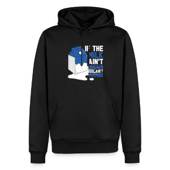 Kuh Milch Lustig Milchwagen - Männer Premium Bio Hoodie - Schwarz - Vorne - Nico (187cm)