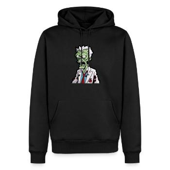 Zombie Halloween - Sweat à capuche Premium bio Homme - noir - Devant - Nico (187cm)