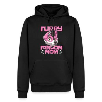 Furry Fandom Fursuits Mutter - Männer Premium Bio Hoodie - Schwarz - Vorne - Nico (187cm)