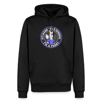 Furry Fandom Fursuits Fuchs - Männer Premium Bio Hoodie - Schwarz - Vorne - Nico (187cm)