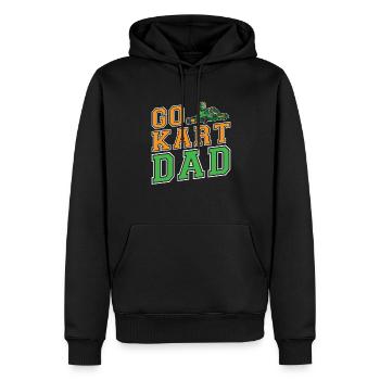 Go karting karting kart driver dad - Men’s Premium Organic Hoodie - black - Front - Nico (187cm)