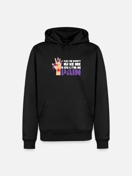 Fibromyalgia rheumatism hands - Men’s Premium Organic Hoodie - black