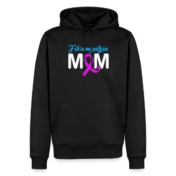 Fibromyalgia rheumatism mother - Men’s Premium Organic Hoodie - black - Front - Nico (187cm)