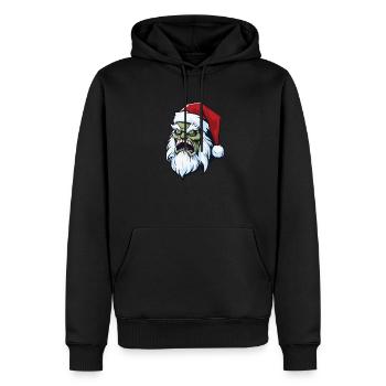 Zombie Halloween - Sweat à capuche Premium bio Homme - noir - Devant - Nico (187cm)