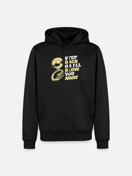Fanfare procession tuba - Men’s Premium Organic Hoodie - black
