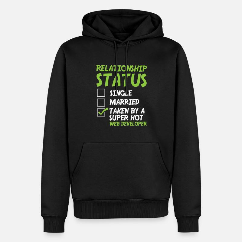 Web Developer Web Developer Funny - Men’s Premium Organic Hoodie - black