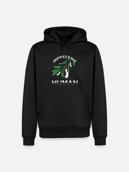 Penguin Funny - Men’s Premium Organic Hoodie - black