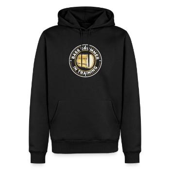 Procession de supporters Spielmannszug Drum - Sweat à capuche Premium bio Homme - noir - Devant - Nico (187cm)