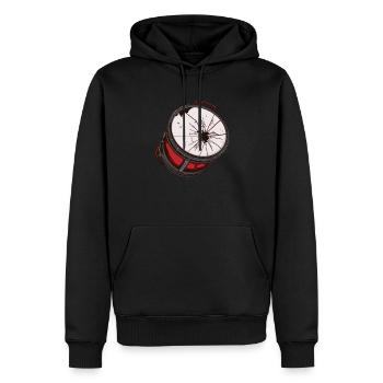 Fanfahrenzug Spielmannszug Trommel - Männer Premium Bio Hoodie - Schwarz - Vorne - Nico (187cm)
