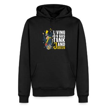 Tauchen Taucher Jesus Kommerzielles Tauchen - Männer Premium Bio Hoodie - Schwarz - Vorne - Nico (187cm)