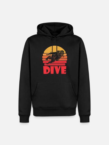 Diving Diver Commercial Diving - Men’s Premium Organic Hoodie - black