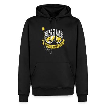Plongeur plongeur drôle de plongée commerciale - Sweat à capuche Premium bio Homme - noir - Devant - Nico (187cm)