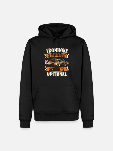 Spielmannszug Trombone Funny - Men’s Premium Organic Hoodie - black