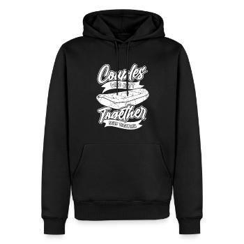 Rafting Paar - Männer Premium Bio Hoodie - Schwarz - Vorne - Nico (187cm)