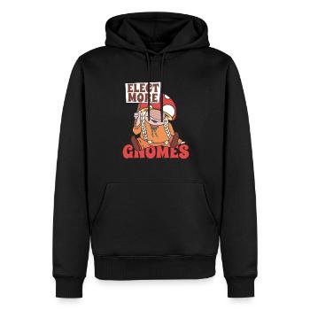 Cueilleurs de champignons Champignons Gnome Nain de champignons - Sweat à capuche Premium bio Homme - noir - Devant - Nico (187cm)