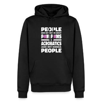 pom-pom girl pom-pom girl drôle - Sweat à capuche Premium bio Homme - noir - Devant - Nico (187cm)
