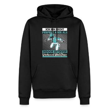 Le parachutisme intérieur à son meilleur - Sweat à capuche Premium bio Homme - noir - Devant - Nico (187cm)