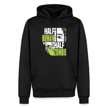 Zombie Halloween Cool - Sweat à capuche Premium bio Homme - noir - Devant - Nico (187cm)