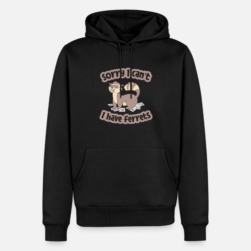 Furet Iltis Drôle - Sweat à capuche Premium bio Homme - noir