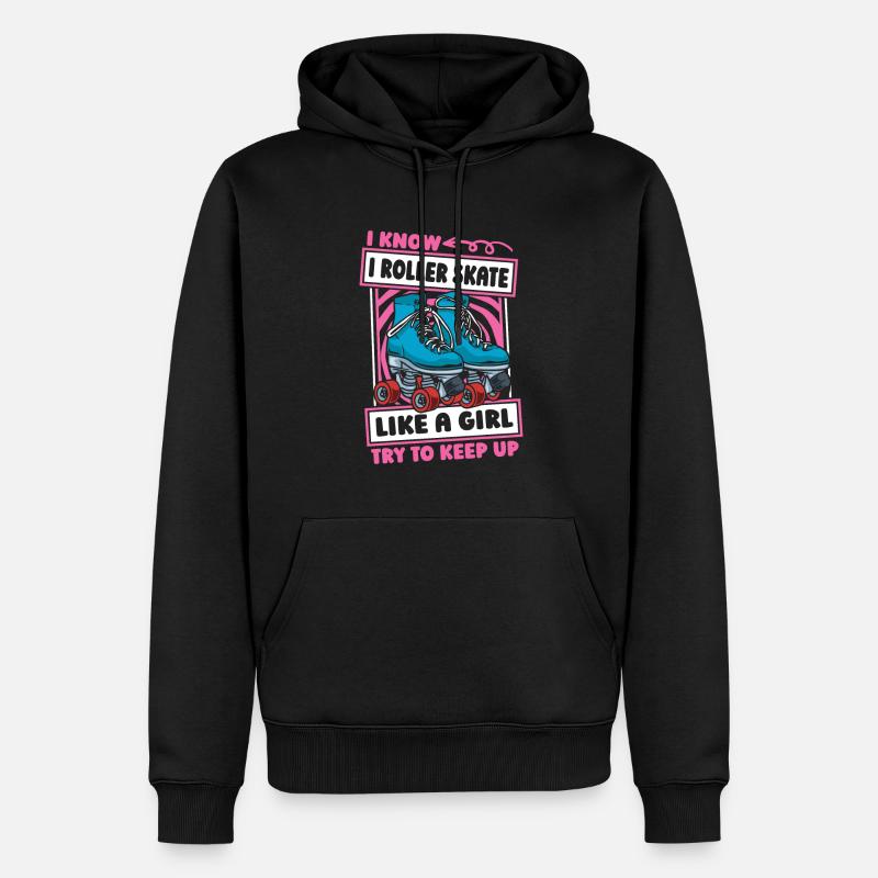 Roller Roller Roller - Sweat à capuche Premium bio Homme - noir