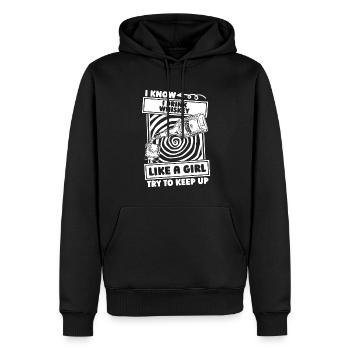 Whisky Whiskey - Männer Premium Bio Hoodie - Schwarz - Vorne - Nico (187cm)