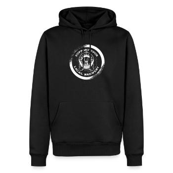 Craft Beer Bier Craftbier - Men’s Premium Organic Hoodie - black - Front - Nico (187cm)