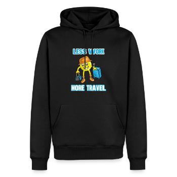 Urlaub Reisen Flugzeug Sonne Meer Strand - Männer Premium Bio Hoodie - Schwarz - Vorne - Nico (187cm)