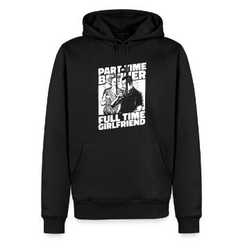 Bière artisanale Bière artisanale Bière Petite amie - Sweat à capuche Premium bio Homme - noir - Devant - Nico (187cm)